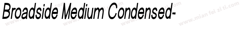 Broadside Medium Condensed字体转换
